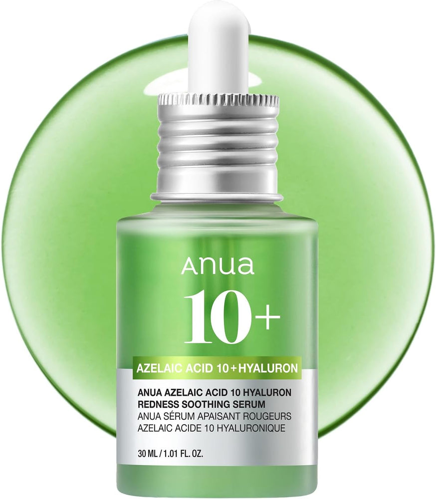 Anua Azelaic Acid 10 Hyaluron Redness Soothing Serum, Facial Serum for Sensitive skin, Hyaluronic Acid, Niacinamide, Spot Care, Natural Color, Vegan, Korean Skincare (30ml/ 1.01 fl oz.)
