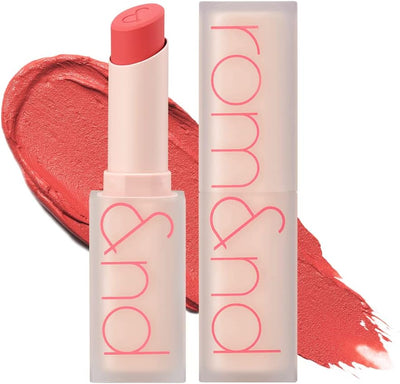rom&nd Zero Matte Lipstick 3g, 08 ADORABLE, Intense Color, Highly Pigmented, Last All Day, Weightless, Smooth Velvet Texture, Matte Finish, Without Drying or Flaking, Ultra-Adhesive Formula