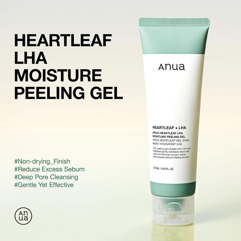 ANUA Heartleaf LHA Moisture Peeling Gel, Gentle Exfoliation, Hydrating Facial Peel, Pore Care, Dead Skin Removal, Natural Cellulose for Soothing, Vegan, Korean Skin Care (120ml/4.05 fl.oz.) - Image 3