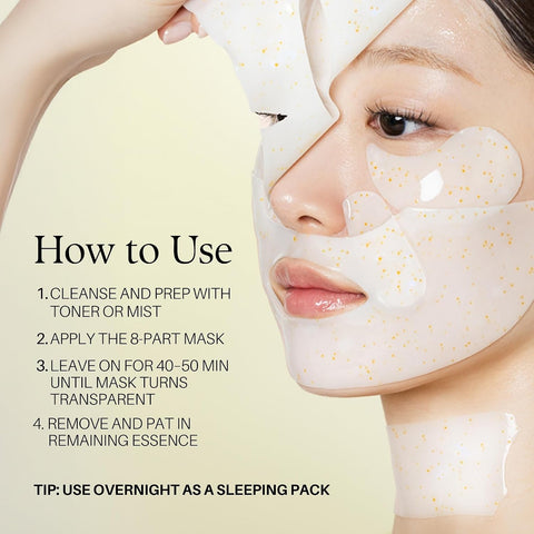 d'alba Piedmont Signature Vita Capsule Hydrogel Mask 8-Shape 1BOX (4 Sheets) - Image 6