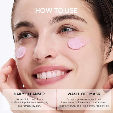 Arencia Rosehip Brightening Rice Mochi Face Cleanser & Daily Scrub - Moisturizing, Exfoliating & Deep-Cleansing - All Skin Types with Rice Powder & Rice Water (120g) - Image 9