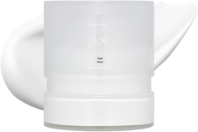 glow aloe barrier support cream, soothing and hydrating face moisturizer with 32.8% aloe vera leaf water, barrier-repair vegan cream for sensitive skin, 50ml