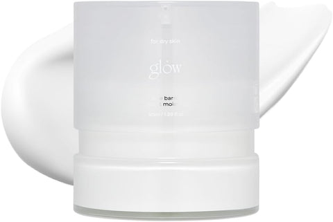 glow aloe barrier support cream, soothing and hydrating face moisturizer with 32.8% aloe vera leaf water, barrier-repair vegan cream for sensitive skin, 50ml