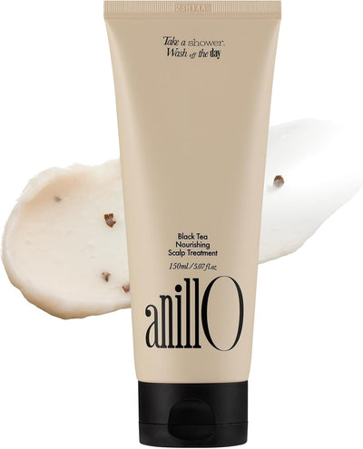 ANILLO Black Tea Vegan Hair Mask – Nourishing Scalp Treatment, Strengthens Scalp Barrier with Amino Acids, Woody Scent, Paraben & Silicone Free (150ml 5.07 fl. oz)