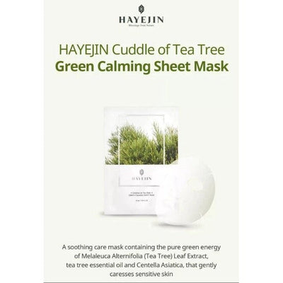 Hayejin Green Calming Sheet Mask - Soothing Facial Mask, 25 ml - Image 2