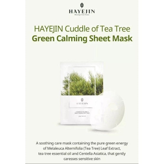 Hayejin Green Calming Sheet Mask - Soothing Facial Mask, 25 ml - Image 2