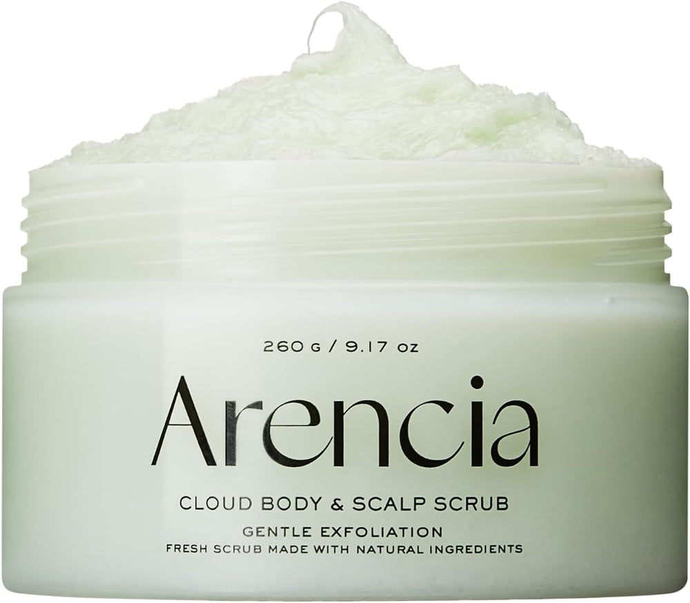 ARENCIA - Arencia Fresh Cloud Salt Body Scrub & Scalp (Green) Exfoliating Imperfection Remover for Silky Soft Skin