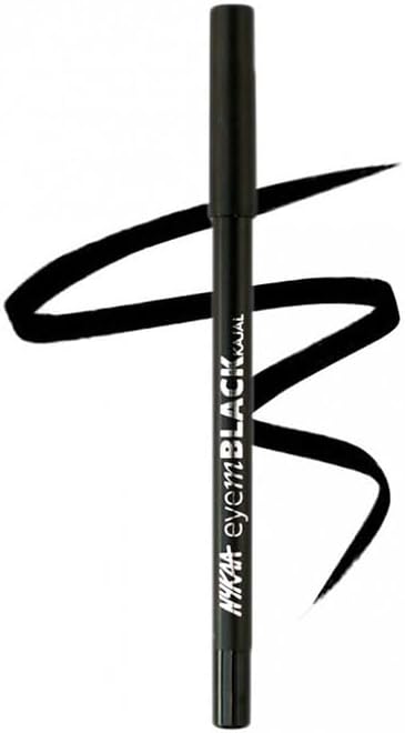 Nykaa Eyem Black Kajal with Free Sharpener - Colour Cosmetic, 0.35g