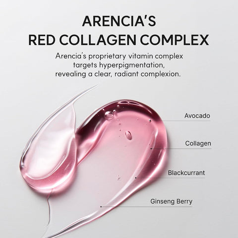 Arencia Overnight Red Smoothie Face Mask Serum, Glowing & Soothing with 30% red collagen, Niacinamide, Peptide, Vitamin E - Image 6