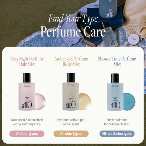anillO Shower Time Parfum Mist - Hydrating & Long Lasting Korean Hair and Body Mist Perfume with Blue Agave, Hyaluronic Acid & Blue Herb Complex - Vegan, After Shower Spray for Men & Women 3.38 fl oz - Image 8