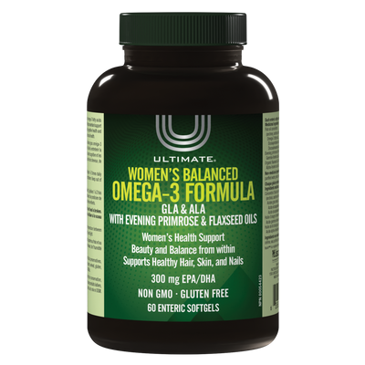 Ultimate Women's Balanced Omega-3 Formula with Primrose & Flaxseed Oil - 300mg EPA/DHA - 60 Soft Gels - Image 2