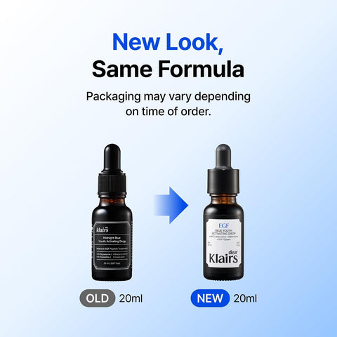 Klairs Midnight Blue Youth Activating Drop, 20 ml | Dual EGF, Peptides, Guaiazulene Adenosine, Night Serum, Watery, Light Texture… - Image 7