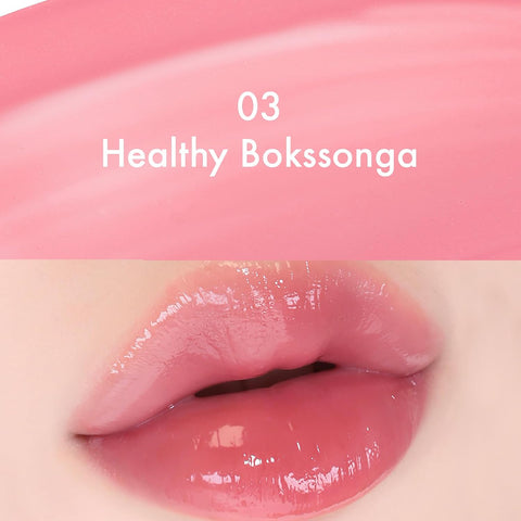 AMUSE Dew Tint (03 HEALTHY BOKSOONGA) | 35% High-moisture Water Tint, Long-lasting, Vitamin E Acetate, Moisturizing, No Peel Off, Lip Treatment, Non Sticky, Lip Stain, Korean Vegan Beauty - Image 2