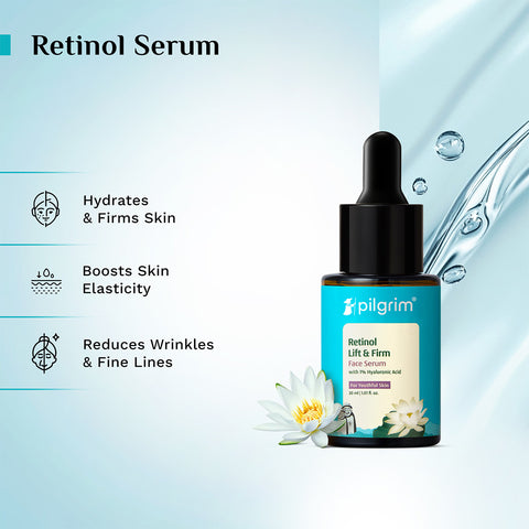 Pilgrim Retinol & Hyaluronic Acid Lift & Firm Serum- 30 ml