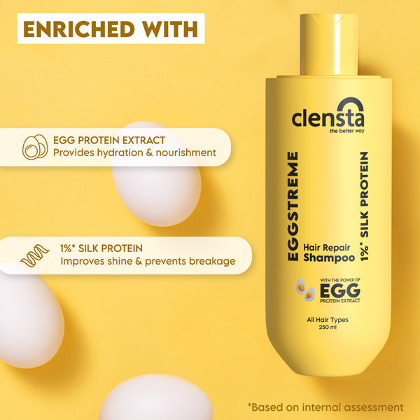 Clensta Eggstreme Repair Hair Shampoo - 250ml - Image 4