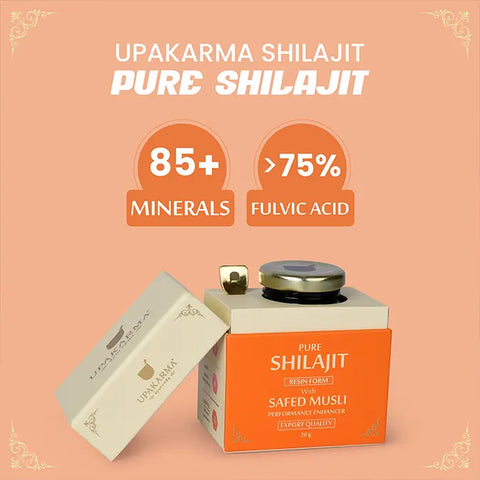 UPAKARMA Shilajit with Safed Musli Resin 20g