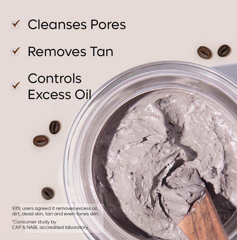 mCaffeine Naked & Raw Coffee Face Mask - 100g - Image 3