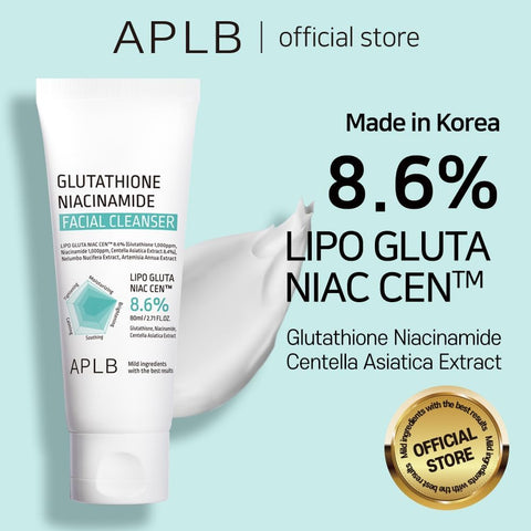 APLB Glutathione Niacinamide Facial Cleanser | LIPO GLUTA NIAC CEN™ 8.6% 2.71 FL.OZ/Korean Skincare, Cares for Tighten Pores & Sebum, Long lasting nourishment and deep moisture for soft skin - Image 2