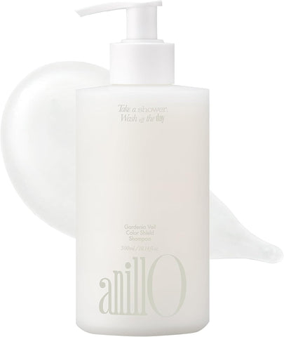 Anillo Gardenia Veil Color Shield Shampoo – Color-Treated Hair Care with Vegan Collagen, Protein Complex & White Bloom – Shine Enhancing, Damage Repair, Sulfate & Silicone-Free – 300ml / 10.1 fl oz