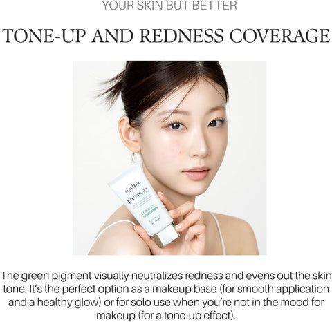 d'Alba Clean Tea Tree Liposome Tone-Up Sun Cream Tone Correction & Brightening in One, Lightweight Silky Finish, SPF50+ UV Protection, with Tea Tree & White Truffle for Redness & Dull Skin 50ml - Image 4