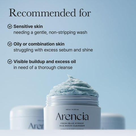 Arencia Hyssop Brightening & Deep-Cleansing Face Scrub & Exfoliator - All Skin Types, For Sebaceous Filaments & Blackheads (120g) - Image 7