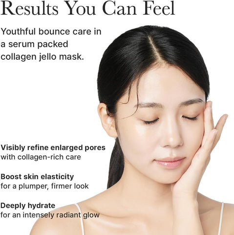 ARENCIA Red Collagen Jello Mask, Plump & Hydrating x 4ea, Overnight Hydrogel Mask for Dry, Mature Skin, Packed with Collagen, 5 Peptides, 2% Niacinamide - Image 3