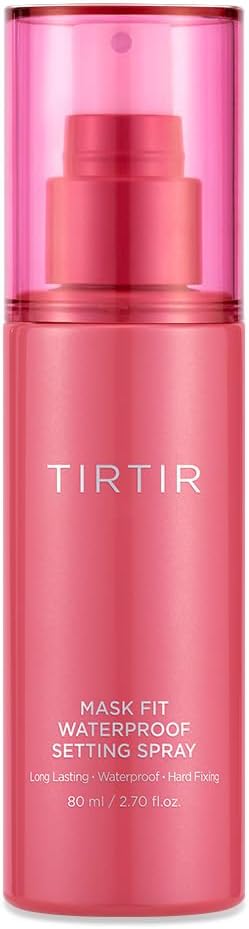 TIRTIR Waterproof Setting Spray – 24 Hour Long Lasting Fix, Sweatproof Water Resistant Makeup Finisher – Ethanol Free, Semi Matte Finish for Oily Skin – Korean Makeup Fixer