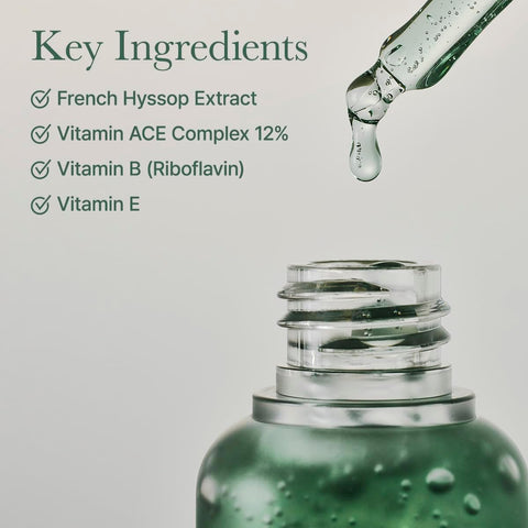 Arencia Hyssop Glow Serum, 10% Niacinamide, 12% Vitamin A,C,E - Hydrating, Moisturizing, Anti-Aging Serum for Korean Glass Skin - Image 5