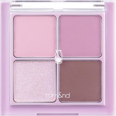 rom&nd Better Than Eyes Milk Series 4 Colors Mini Palette (W01 Dry Lavender)