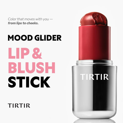 TIRTIR Mood Glider Lip & Blush Stick #01 Peach Mingle, 0.13 oz - Image 3