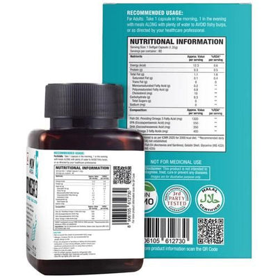 WOW Life Science Omega Capsules - Vitamins & Minerals - 60 Count - Image 2