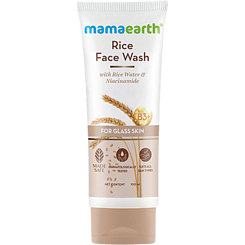 Mamaearth Rice Face Wash with Rice Water & Niacinamide 100 ml