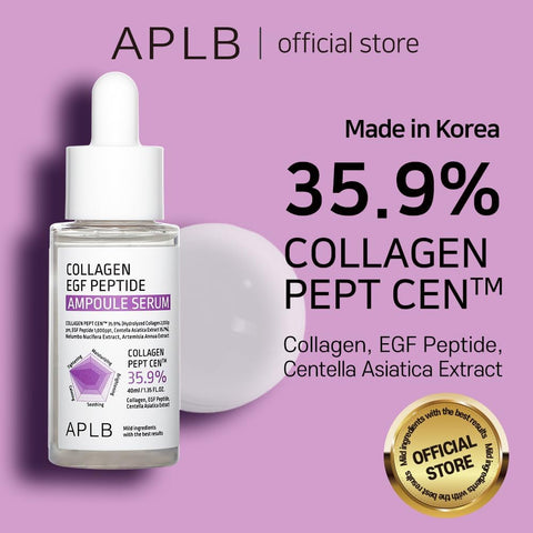 APLB Collagen EGF Peptide Ampoule Serum | COLLAGEN PEPT CEN™ 35.9% 1.35 FL.OZ/Korean Skincare, Elasticity care, Long lasting moisturizing, Revitalize for gentle and improve skin texture - Image 2