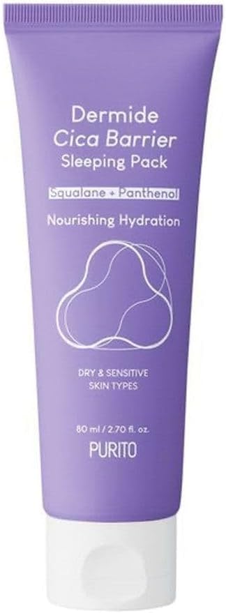 Purito Dermide Cica Barrier Sleeping Pack - Hydrating Overnight Mask - 70g