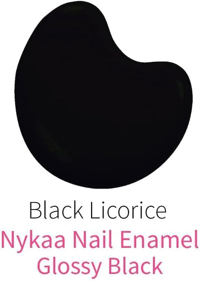 Nykaa Pop Nail Enamel Black Licorice - Black, 10 ml - Image 3