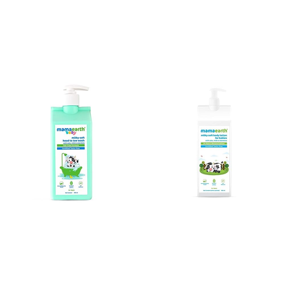 Mamaearth Baby Milky Soft Head To Toe Wash 400ml