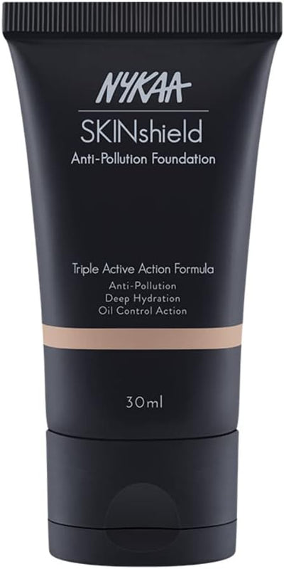 Nykaa SkinShield Anti-Pollution Matte Foundation Warm Nude 06 - Colour Cosmetics