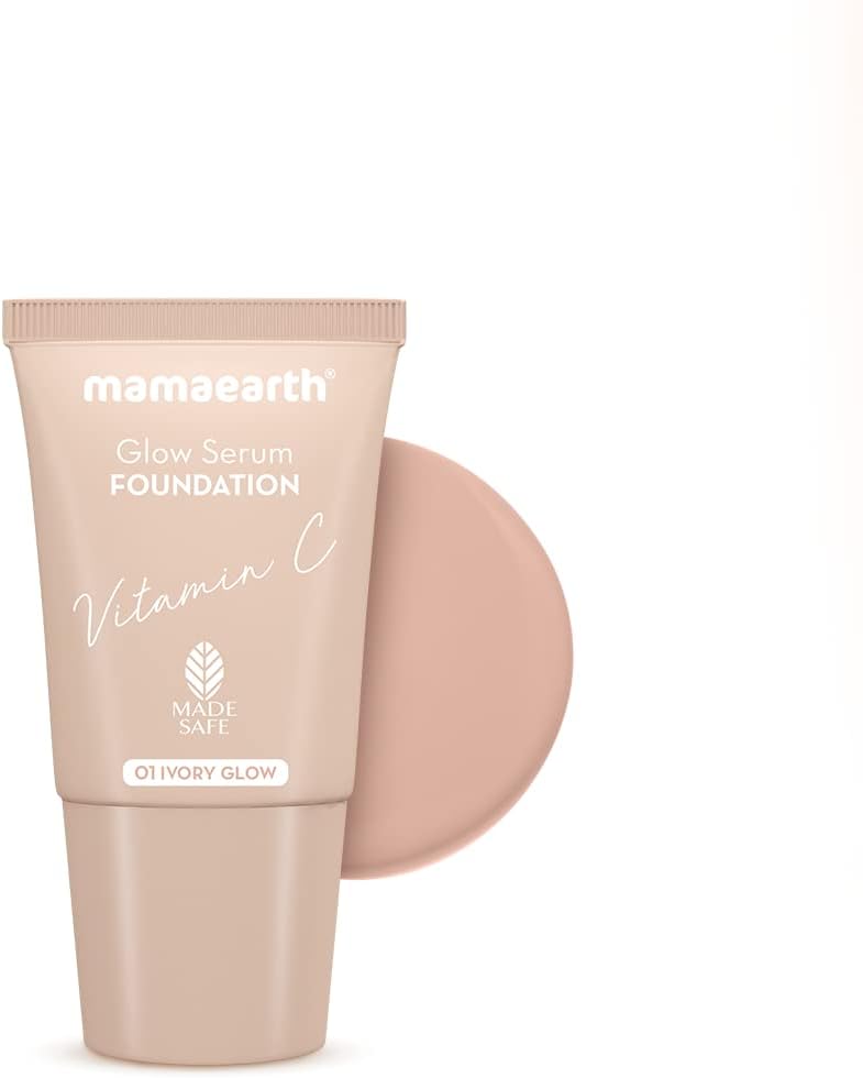Mamaearth Glow Serum Foundation with Vitamin C & Turmeric - 18ml - Image 2