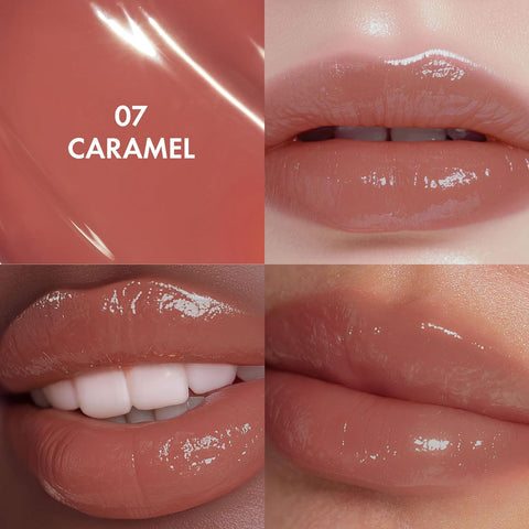 AMUSE Jel-Fit Tint (07 CARAMEL) | Glossy, Lip Stain, Moisturizing,12 Hour long-lasting, Volumizing, Allergen Free, Vegan, Korean Beauty - Image 2