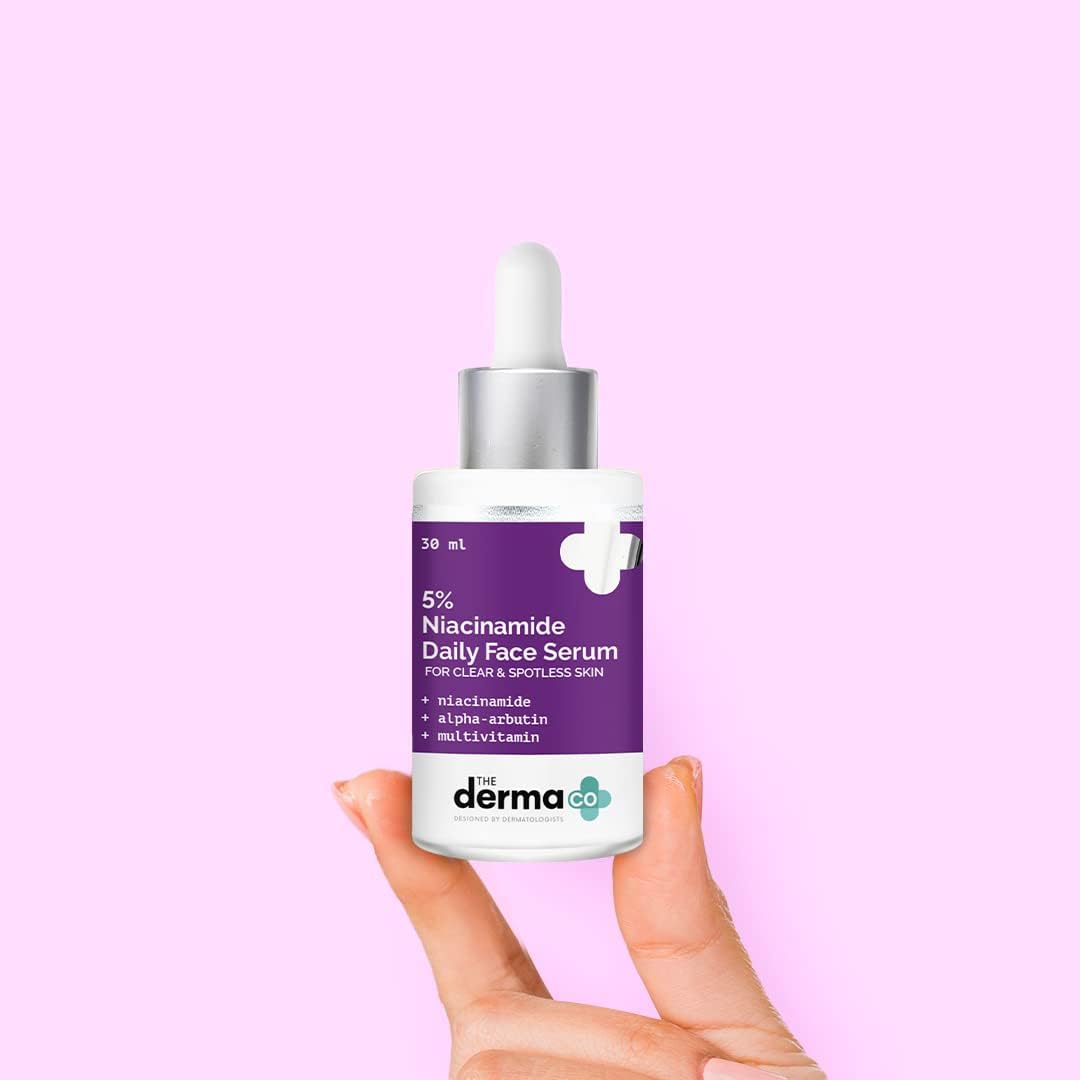 The Derma Co 5% Niacinamide Face Serum with Alpha-Arbutin, 30ml - Image 2