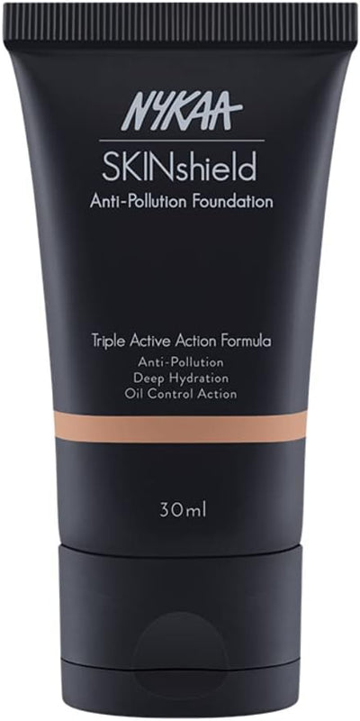 Nykaa SkinShield Anti-Pollution Matte Foundation Golden Hour 10