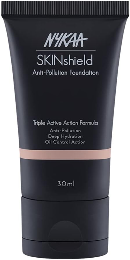 Nykaa SkinShield Anti-Pollution Matte Foundation Nude Delight 05 - 30ml
