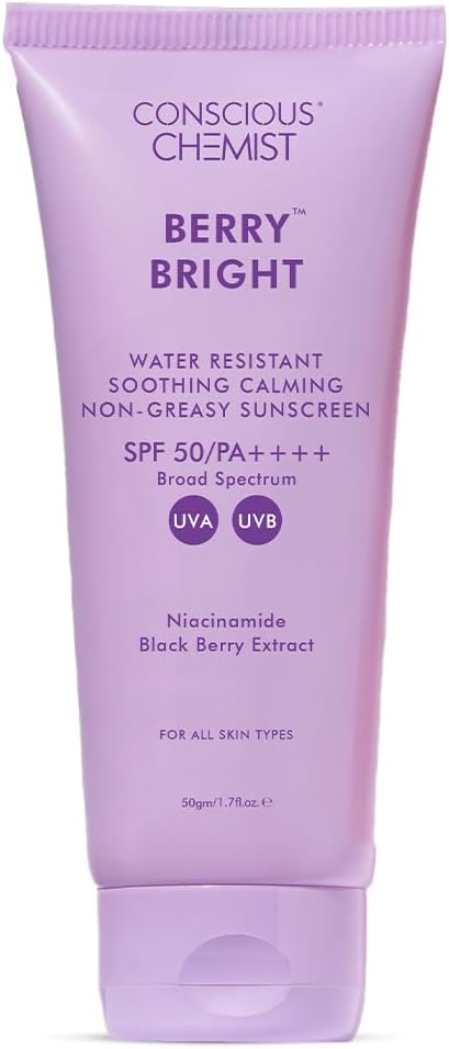 Conscious Chemist Sunscreen SPF 50 PA++++ - Berry Bright, 50g