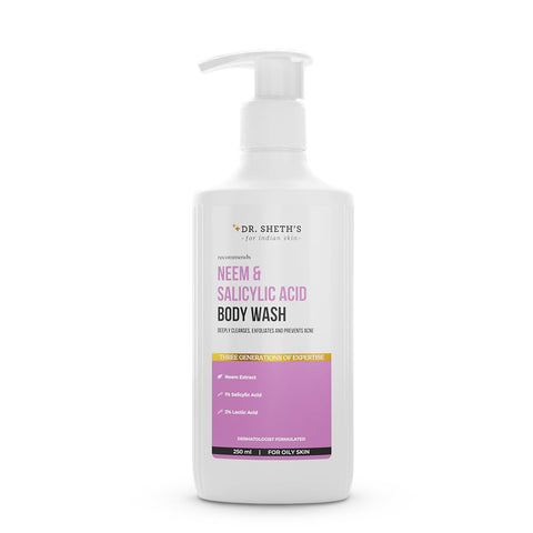 Dr. Sheth's Neem & Salicylic Acid Body Wash 250 Ml