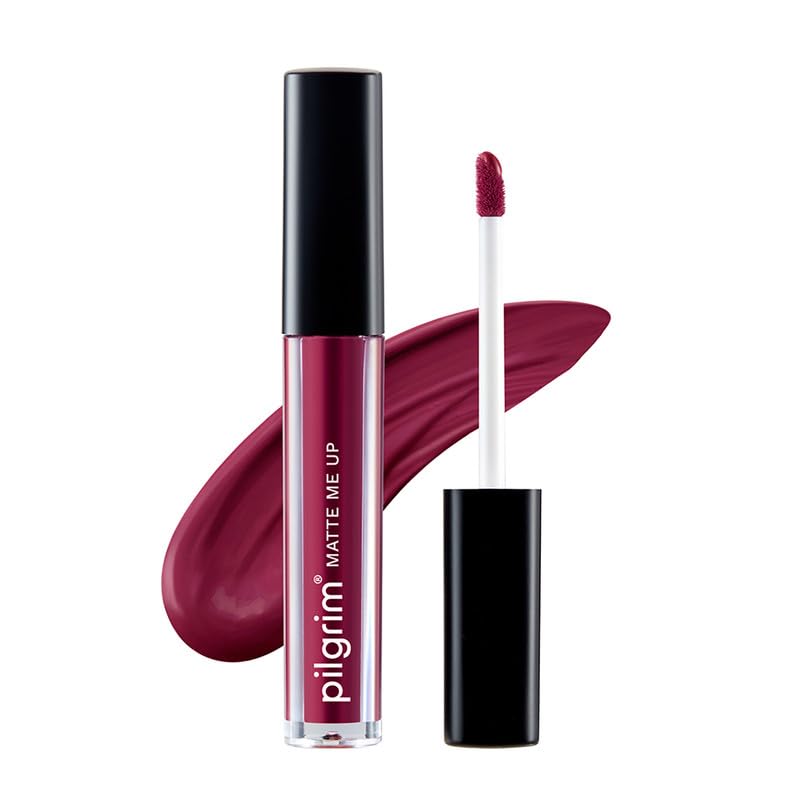 Pilgrim Liquid Matte Lipstick - Wine Spill | Lipstick for Women 3gms