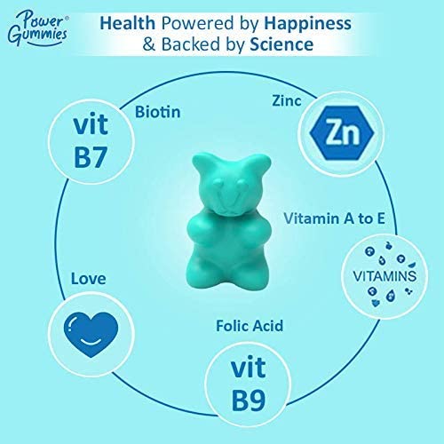 Power Gummies Hair & Nails Vitamin Gummies, 120 Count - Image 3