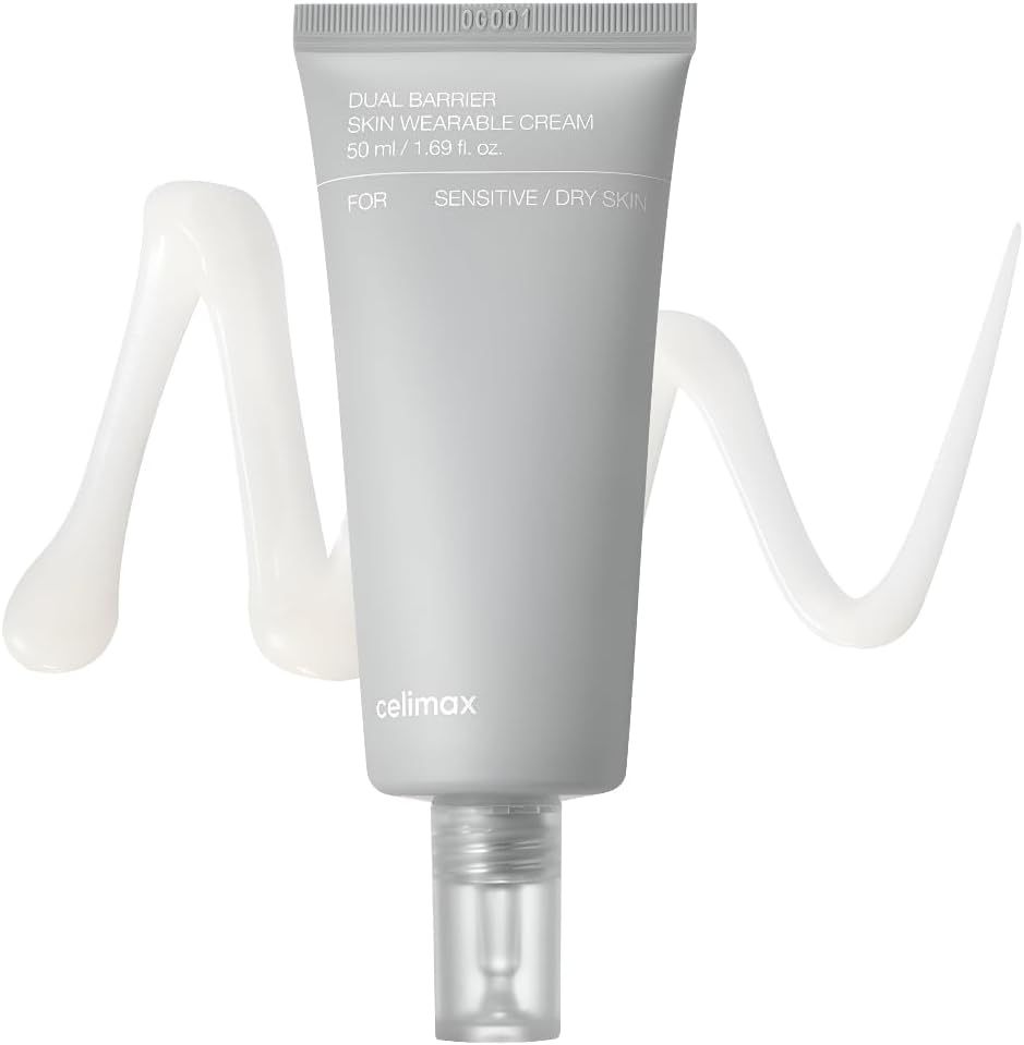 Celimax Dual Barrier Skin Wearable Cream - Long Lasting Moisturizer with Ceramides and Hyaluronic Acid, 50ml