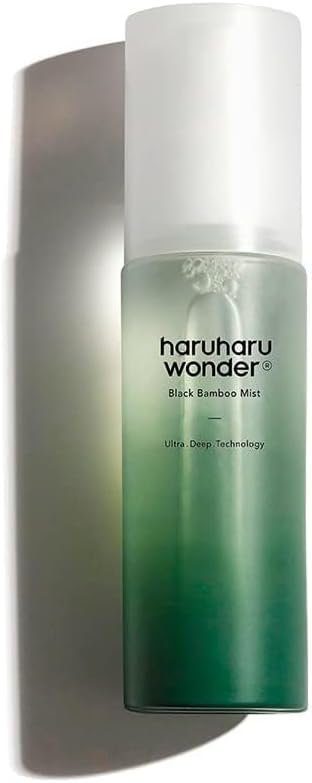 Haruharu Black Bamboo Mist - Face Moisturiser, 80ml