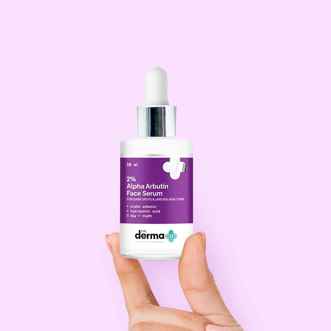 The Derma Co 2% Alpha Arbutin Face Serum - Dark Spot Corrector with Hyaluronic Acid, 30ml - Image 2