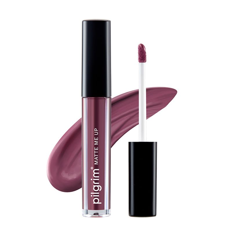 Pilgrim Liquid Matte Lipstick - Mauve Desire | Lipstick for Women  Transferproof, Long Lasting & Non Drying 3gms